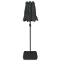 vidaXL Sombrilla doble con luces LED antracita 316x240 cm vidaXL Sombrilla doble con luces LED antracita 316x240 cm