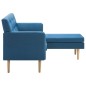 vidaXL Sofá con forma de L tapizado tela azul 171,5x138x81,5 cm vidaXL Sofá con forma de L tapizado tela azul 171,5x138x81,5 cm