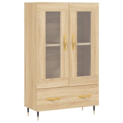 vidaXL Aparador alto madera de ingeniería roble Sonoma 69,5x31x115 cm