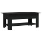 vidaXL Mesa de centro madera de ingeniería negra 102x55x42 cm vidaXL Mesa de centro madera de ingeniería negra 102x55x42 cm