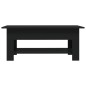 vidaXL Mesa de centro madera de ingeniería negra 102x55x42 cm vidaXL Mesa de centro madera de ingeniería negra 102x55x42 cm