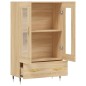 vidaXL Aparador alto madera de ingeniería roble Sonoma 69,5x31x115 cm vidaXL Aparador alto madera de ingeniería roble Sonoma 69,5x31x115 cm