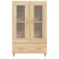 vidaXL Aparador alto madera de ingeniería roble Sonoma 69,5x31x115 cm vidaXL Aparador alto madera de ingeniería roble Sonoma 69,5x31x115 cm