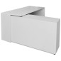 vidaXL Escritorio de esquina 4 estantes blanco vidaXL Escritorio de esquina 4 estantes blanco