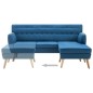 vidaXL Sofá con forma de L tapizado tela azul 171,5x138x81,5 cm vidaXL Sofá con forma de L tapizado tela azul 171,5x138x81,5 cm