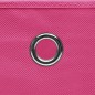 vidaXL Cajas de almacenaje 10 uds tela rosa 32x32x32 cm