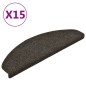 vidaXL Alfombrillas autoadhesivas escalera 15 uds antracita 65x21x4 cm vidaXL Alfombrillas autoadhesivas escalera 15 uds antracita 65x21x4 cm
