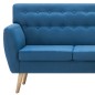 vidaXL Sofá con forma de L tapizado tela azul 171,5x138x81,5 cm vidaXL Sofá con forma de L tapizado tela azul 171,5x138x81,5 cm