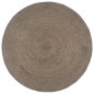 vidaXL Alfombra de yute tejida a mano redonda gris 210 cm vidaXL Alfombra de yute tejida a mano redonda gris 210 cm