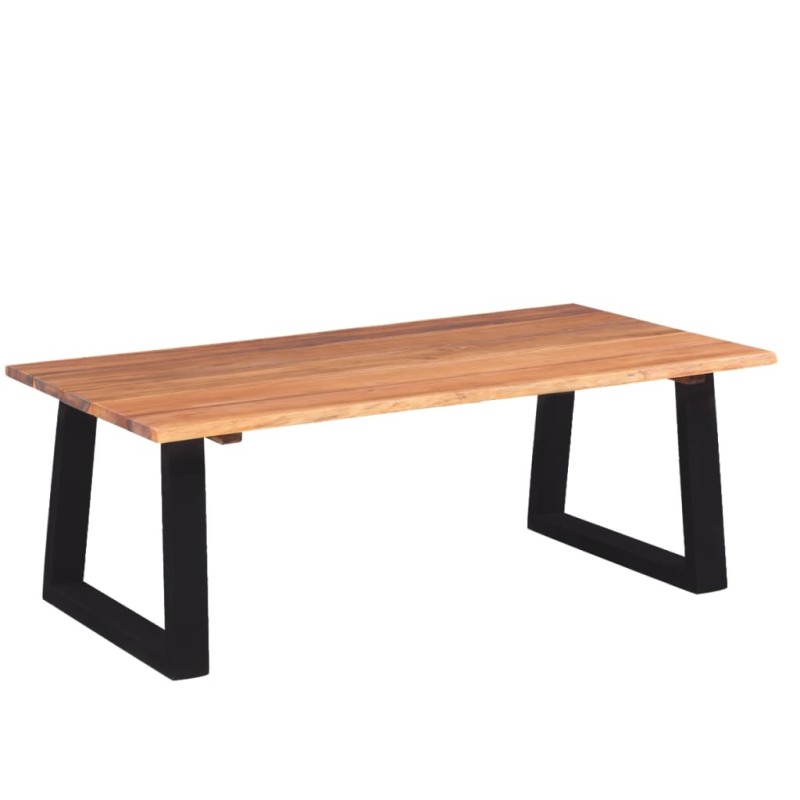 vidaXl Mesa de centro madera de acacia maciza 110x60x40 cm vidaXl Mesa de centro madera de acacia maciza 110x60x40 cm
