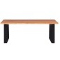 vidaXl Mesa de centro madera de acacia maciza 110x60x40 cm vidaXl Mesa de centro madera de acacia maciza 110x60x40 cm