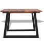vidaXl Mesa de centro madera de acacia maciza 110x60x40 cm vidaXl Mesa de centro madera de acacia maciza 110x60x40 cm