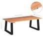 vidaXl Mesa de centro madera de acacia maciza 110x60x40 cm vidaXl Mesa de centro madera de acacia maciza 110x60x40 cm