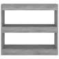 vidaXL Estantería/divisor de espacios gris Sonoma 80x30x72 cm vidaXL Estantería/divisor de espacios gris Sonoma 80x30x72 cm