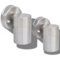 vidaXL Lámpara de pared exterior 2 uds acero inoxidable descendente vidaXL Lámpara de pared exterior 2 uds acero inoxidable descendente