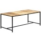vidaXL Mesa de comedor madera maciza de mango rugoso 180x90x75 cm vidaXL Mesa de comedor madera maciza de mango rugoso 180x90x75 cm