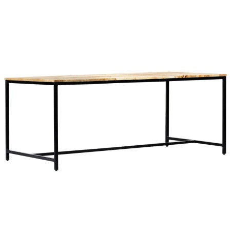 vidaXL Mesa de comedor madera maciza de mango rugoso 180x90x75 cm