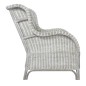 vidaXL Sofá con cojín ratán natural gris y lino vidaXL Sofá con cojín ratán natural gris y lino