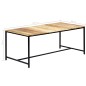 vidaXL Mesa de comedor madera maciza de mango rugoso 180x90x75 cm vidaXL Mesa de comedor madera maciza de mango rugoso 180x90x75 cm