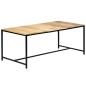 vidaXL Mesa de comedor madera maciza de mango rugoso 180x90x75 cm vidaXL Mesa de comedor madera maciza de mango rugoso 180x90x75 cm