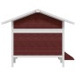 vidaXL Caseta para perros madera maciza pino color moca 159x120x88,5cm vidaXL Caseta para perros madera maciza pino color moca 159x120x88,5cm