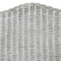 vidaXL Sofá con cojín ratán natural gris y lino vidaXL Sofá con cojín ratán natural gris y lino