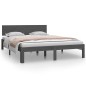 vidaXL Estructura de cama madera maciza de pino gris 140x200 cm vidaXL Estructura de cama madera maciza de pino gris 140x200 cm