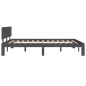 vidaXL Estructura de cama madera maciza de pino gris 140x200 cm vidaXL Estructura de cama madera maciza de pino gris 140x200 cm