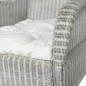 vidaXL Sofá con cojín ratán natural gris y lino vidaXL Sofá con cojín ratán natural gris y lino