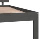 vidaXL Estructura de cama madera maciza de pino gris 140x200 cm vidaXL Estructura de cama madera maciza de pino gris 140x200 cm