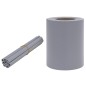 vidaXL Paneles de privacidad 4 uds PVC gris claro mate 35x0,19 m