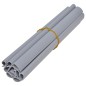 vidaXL Paneles de privacidad 4 uds PVC gris claro mate 35x0,19 m