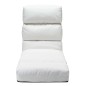 vidaXL Tumbona de suelo plegable de cuero sintético blanco vidaXL Tumbona de suelo plegable de cuero sintético blanco