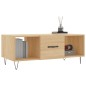 vidaXL Mesa de centro madera contrachapada roble Sonoma 102x50x40 cm vidaXL Mesa de centro madera contrachapada roble Sonoma 102x50x40 cm