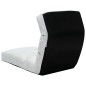 vidaXL Tumbona de suelo plegable de cuero sintético blanco vidaXL Tumbona de suelo plegable de cuero sintético blanco
