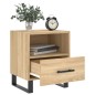 vidaXL Mesita noche 2 uds madera ingeniería roble Sonoma 40x35x47,5 cm vidaXL Mesita noche 2 uds madera ingeniería roble Sonoma 40x35x47,5 cm