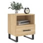 vidaXL Mesita noche 2 uds madera ingeniería roble Sonoma 40x35x47,5 cm vidaXL Mesita noche 2 uds madera ingeniería roble Sonoma 40x35x47,5 cm