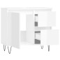 vidaXL Armario de baño madera contrachapada blanco brillo 65x33x60 cm vidaXL Armario de baño madera contrachapada blanco brillo 65x33x60 cm