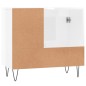 vidaXL Armario de baño madera contrachapada blanco brillo 65x33x60 cm vidaXL Armario de baño madera contrachapada blanco brillo 65x33x60 cm
