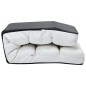 vidaXL Tumbona de suelo plegable de cuero sintético blanco vidaXL Tumbona de suelo plegable de cuero sintético blanco