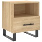 vidaXL Mesita noche 2 uds madera ingeniería roble Sonoma 40x35x47,5 cm vidaXL Mesita noche 2 uds madera ingeniería roble Sonoma 40x35x47,5 cm