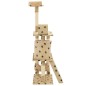 vidaXL Rascador para gatos con poste de sisal 140 cm huellas beige vidaXL Rascador para gatos con poste de sisal 140 cm huellas beige