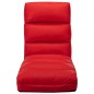 vidaXL Tumbona de suelo plegable de cuero sintético rojo vidaXL Tumbona de suelo plegable de cuero sintético rojo