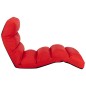 vidaXL Tumbona de suelo plegable de cuero sintético rojo vidaXL Tumbona de suelo plegable de cuero sintético rojo