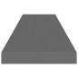 vidaXL Estantes flotantes pared 2 uds MDF gris brillo 90x23,5x3,8 cm vidaXL Estantes flotantes pared 2 uds MDF gris brillo 90x23,5x3,8 cm