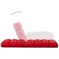 vidaXL Tumbona de suelo plegable de cuero sintético rojo vidaXL Tumbona de suelo plegable de cuero sintético rojo