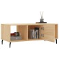 vidaXL Mesa de centro madera contrachapada roble Sonoma 102x50x40 cm vidaXL Mesa de centro madera contrachapada roble Sonoma 102x50x40 cm