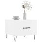 vidaXL Mesa de centro madera de ingeniería brillo blanco 50x50x40 cm vidaXL Mesa de centro madera de ingeniería brillo blanco 50x50x40 cm