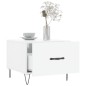 vidaXL Mesa de centro madera de ingeniería brillo blanco 50x50x40 cm vidaXL Mesa de centro madera de ingeniería brillo blanco 50x50x40 cm