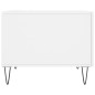 vidaXL Mesa de centro madera de ingeniería brillo blanco 50x50x40 cm vidaXL Mesa de centro madera de ingeniería brillo blanco 50x50x40 cm
